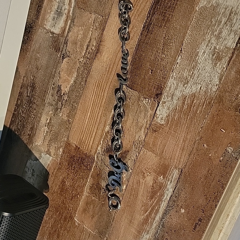 D&G silver love bracelet